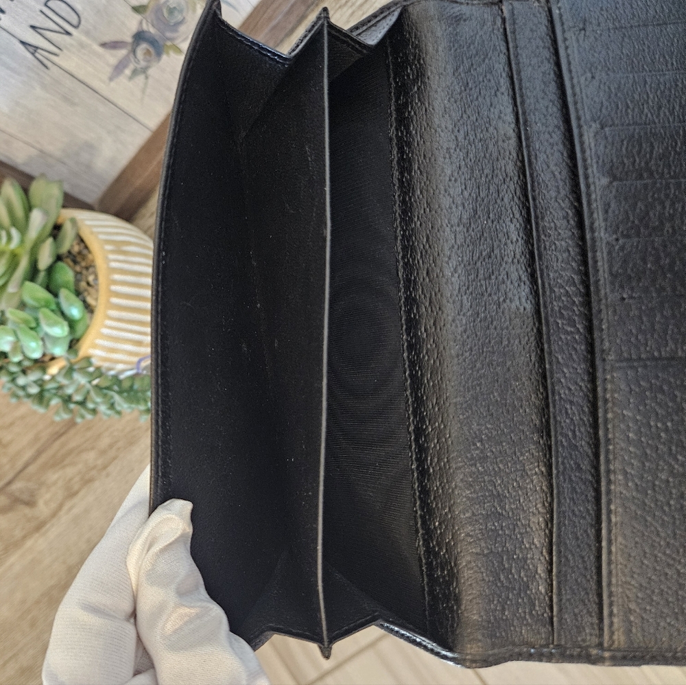 Gucci Monogram Eclipse Continental Wallet Black - image 7